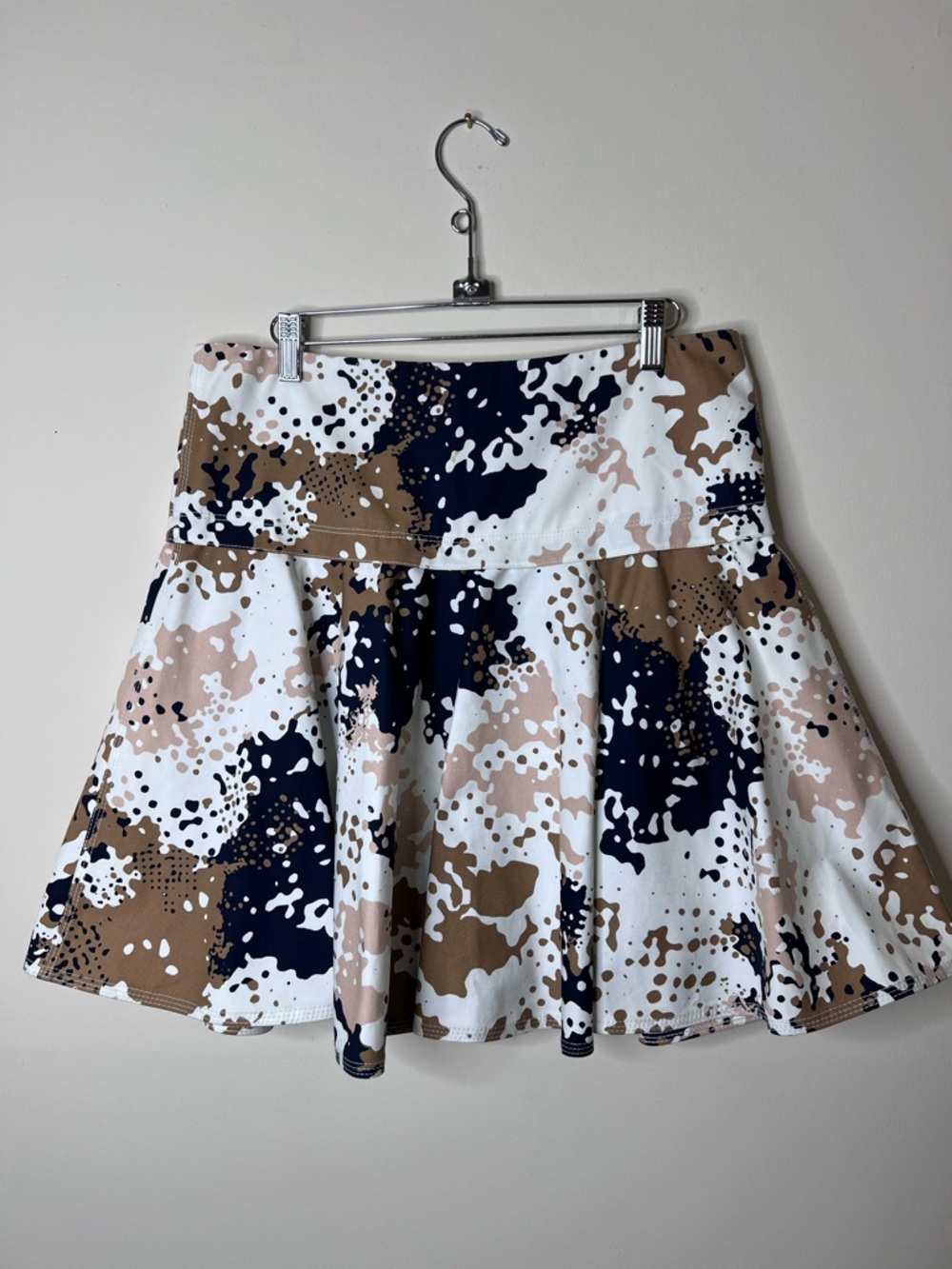 rag & bone Navy, White & Tan Abstract Circle Skirt